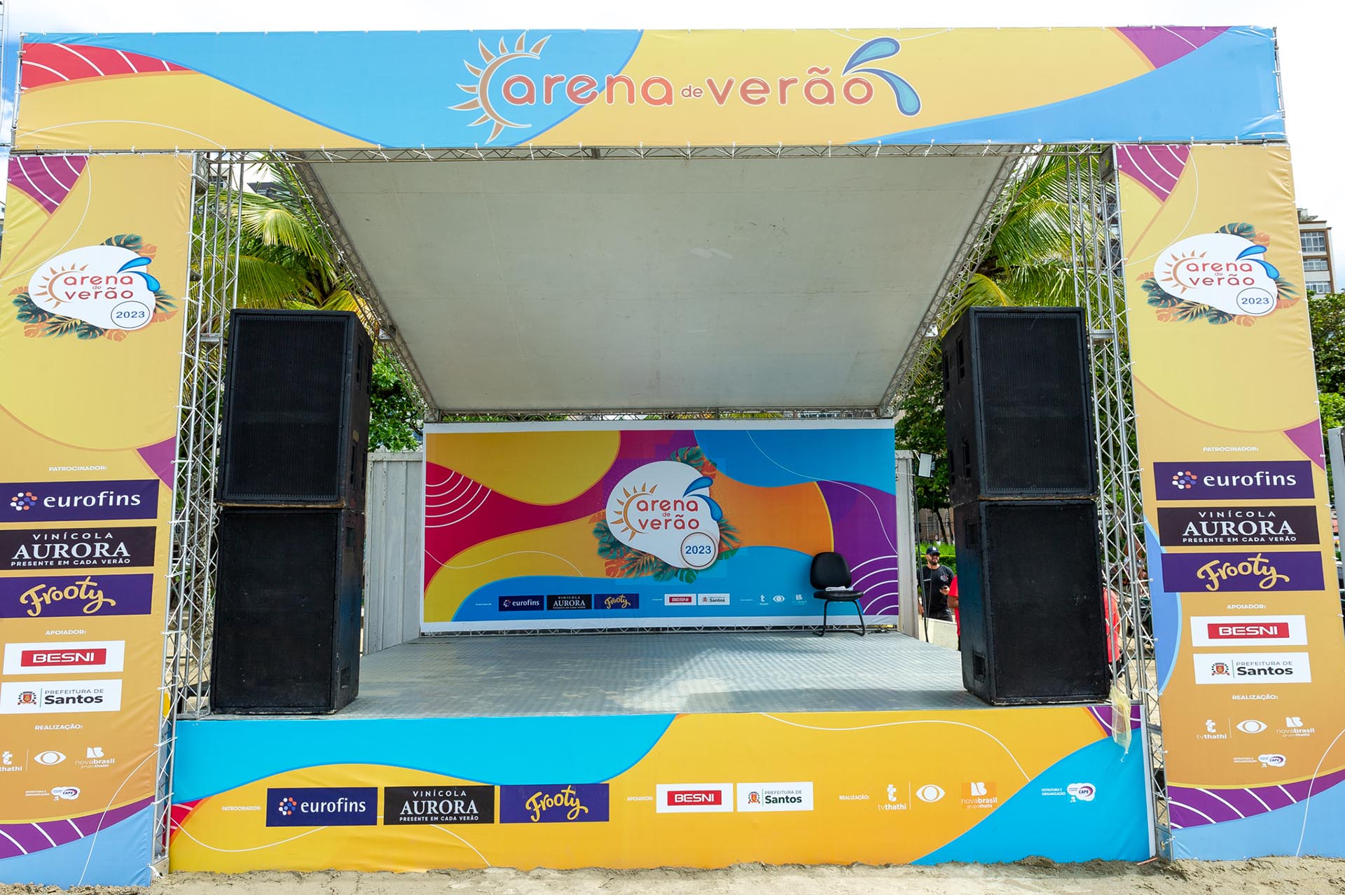 Arena de Verão · Praia de Santos